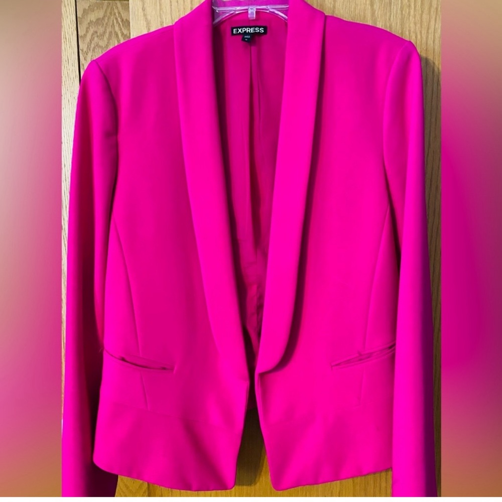 Hot pink Express blazer